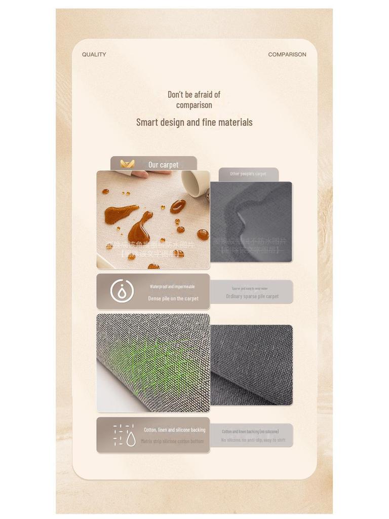 2024 Antique-Style Waterproof and Dirt-Resistant Luxury Carpet for Living Room and Bedroom