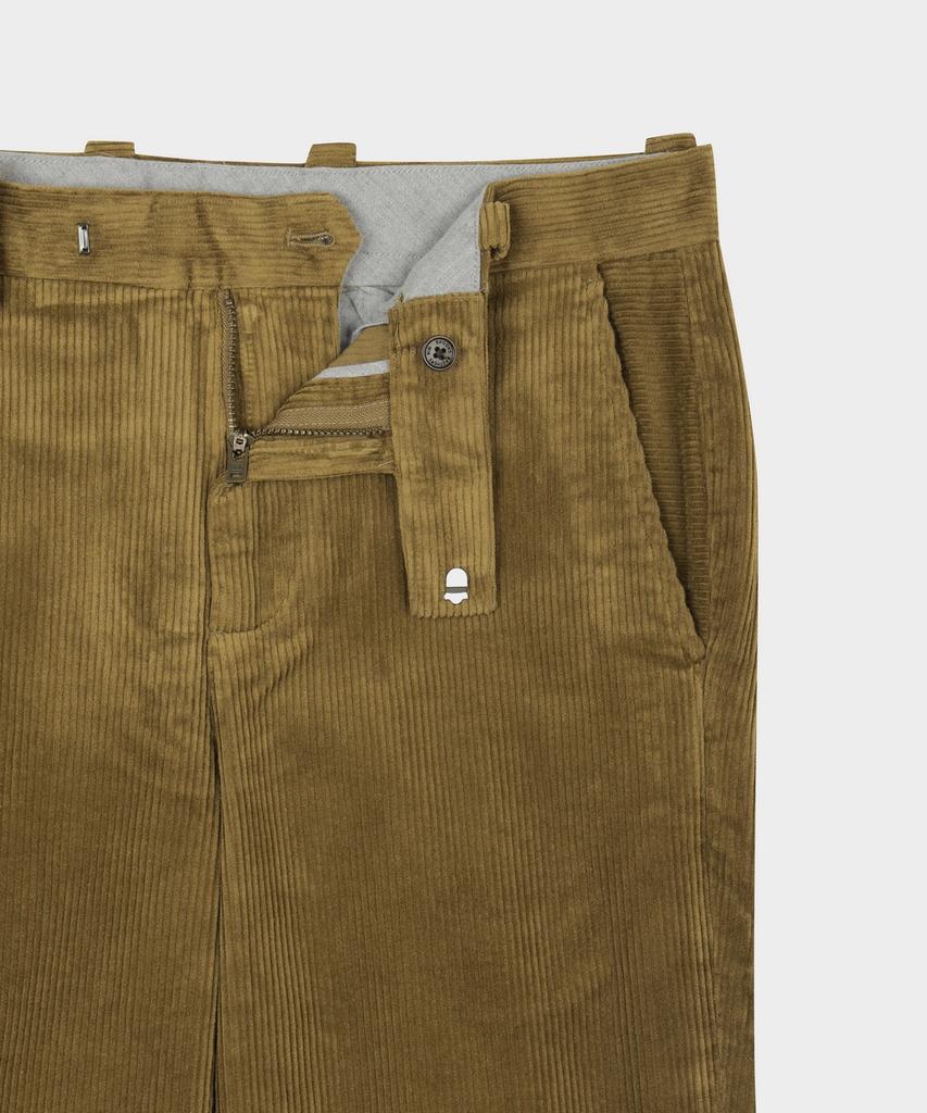 BROOKS BROTHERS Slim Fit 8W Corduroy Pants (Brown) (Bbpcmnf402)