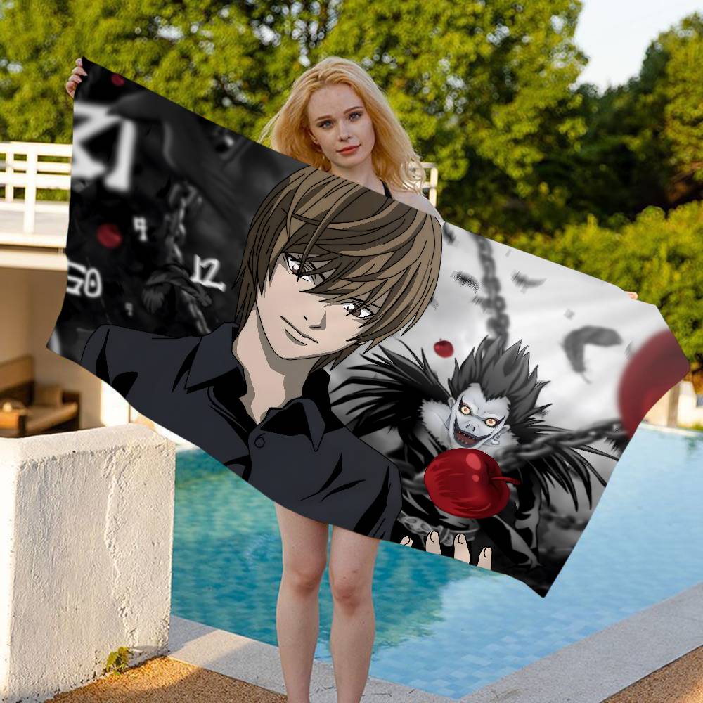 Anime Death Note Microfiber Beach Towel Absorbent Quick dry Soft Yoga Swimming Resort Mountain Climbing Towel