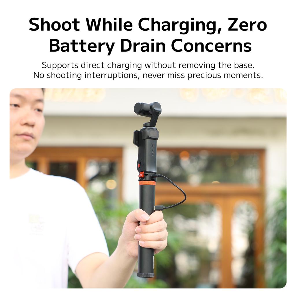 VRIG Fast Charging & Data Transfer Quick Release Base For Insta360 Luna Dual Claw Type-C GoPro DJI 1/4 Screw Mount