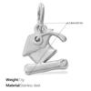 Vintage Fashion Diy Smiley Face Love Coconut Tree Pendant Stainless Steel Gold-Plated Various Jewelry Accessories