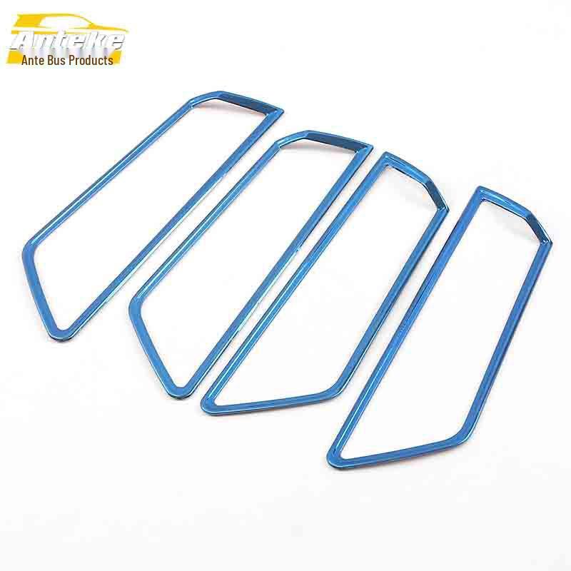 Karoq Interior Door Handle Bright Ring & Armrest Buckle Decoration Stickers