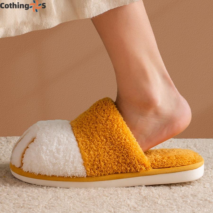 Pantofole di Cotone Casa Cartone Animato Carino Zampa di Gatto Peluche Pelliccia Scarpe Coppia Calde da Interno Pantofole a Fondo Morbido