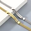 Durable Stainless Steel ID Bracelet for Men Minimalist Braided Chain Fashion Jewelry Vintage Accessory Daily & Party Wear