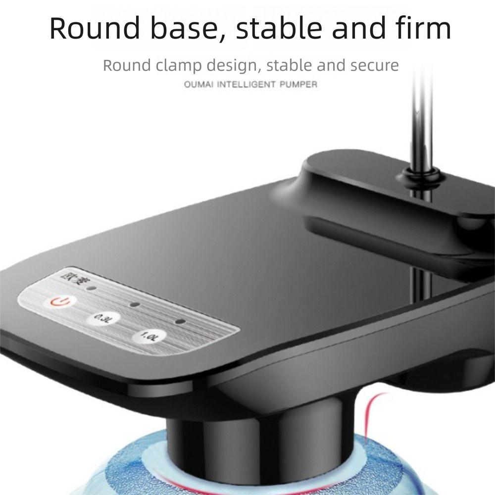 Rechargeable Electric Gallon Water Pump Quantitative Water Outlet Low Decibel Automatic Water Dispenser Stable Chassis nero