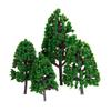 22 piece Train Landscape 6.3 Cm Green Architecture Trees
