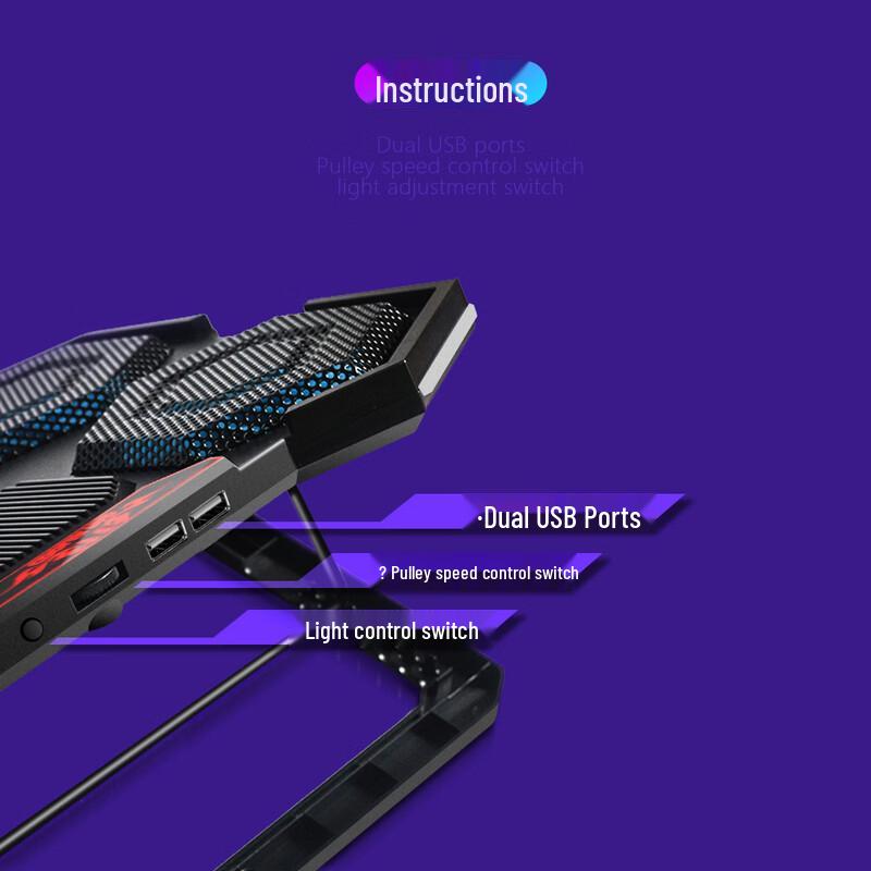 Ollymurs RGB Laptop Cooling Pad