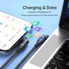 PD240W USB Type C To Rotatable 5A Fast Data Charging Compatible with Android and Other Devices Cable, USB-C USB-C, Right-Angled, 180° [1M + 1.8M],