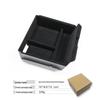 Flocking and cushion storage box for Tesla Model 3 center console/armrest. Ideal for organizing items inside your car.