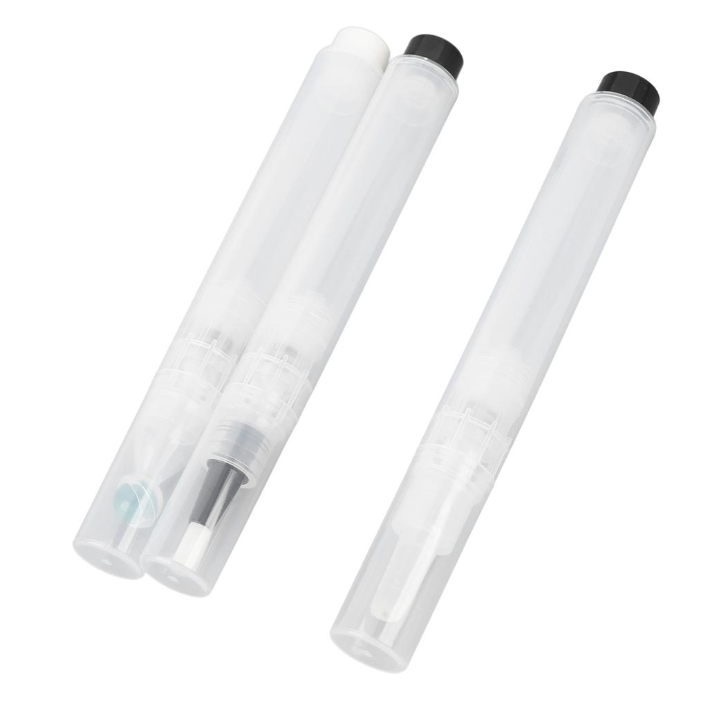 3 Pcs Brush Tip Twist Pen with Empty Roller Ball Bottle Brush Tip Pen Twist Type Cosmetic Container Applicator for Liquid Foundation Serum