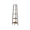 Corner Shelf - AKTIVE - 30x30x135 Cm - 5 Levels - Steel and Wood - Easy Assembly - Industrial Style - Capacity 15 Kg