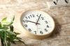 KATOMOKU Plywood Clock 2 Wall Clock with Continuous Second Diameter Cm Radio km-42MRCS Hand, 25.2 (SKP Clock)