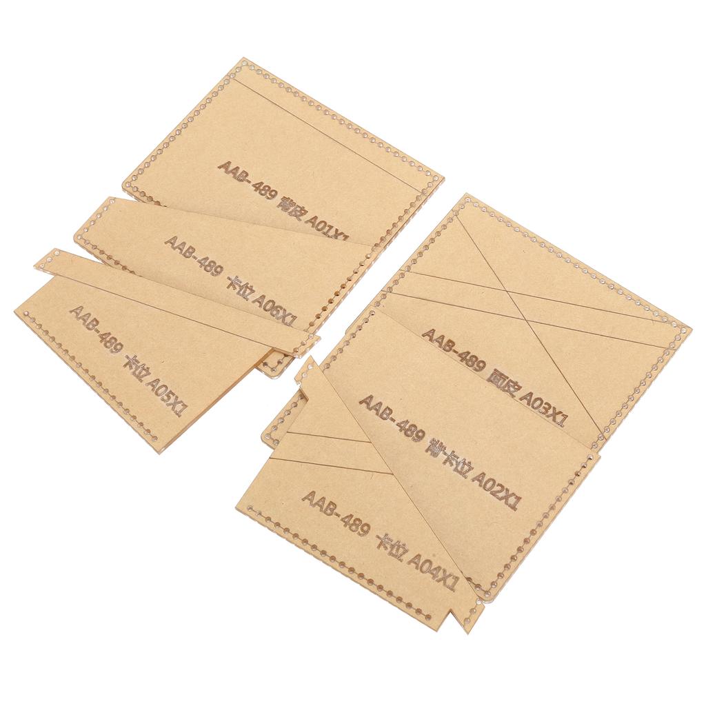 Clear Acrylic Purse Pattern Stencil Template Drawings Set Leather Hand Craft DIY Tool