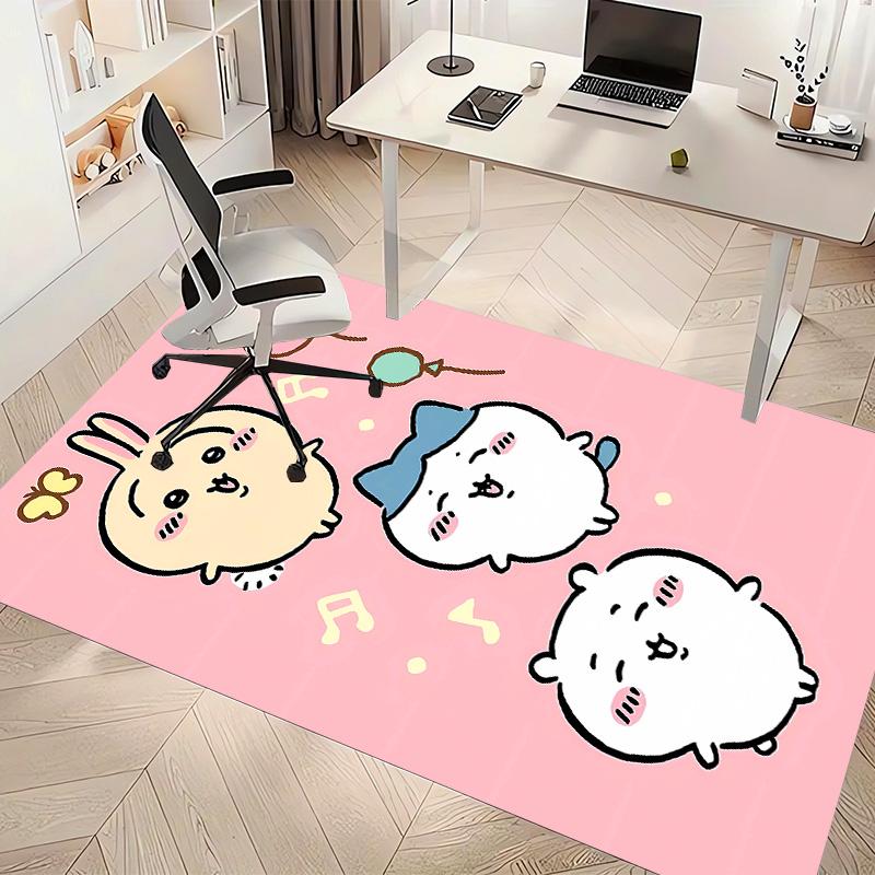 Chiikawa1 Printed Absorbent Washable Carpet, Non-Slip Bathroom Mats, Kitchen Rugs, Yoga Mat,Living Room Entrance, Camping Picnic Rugs