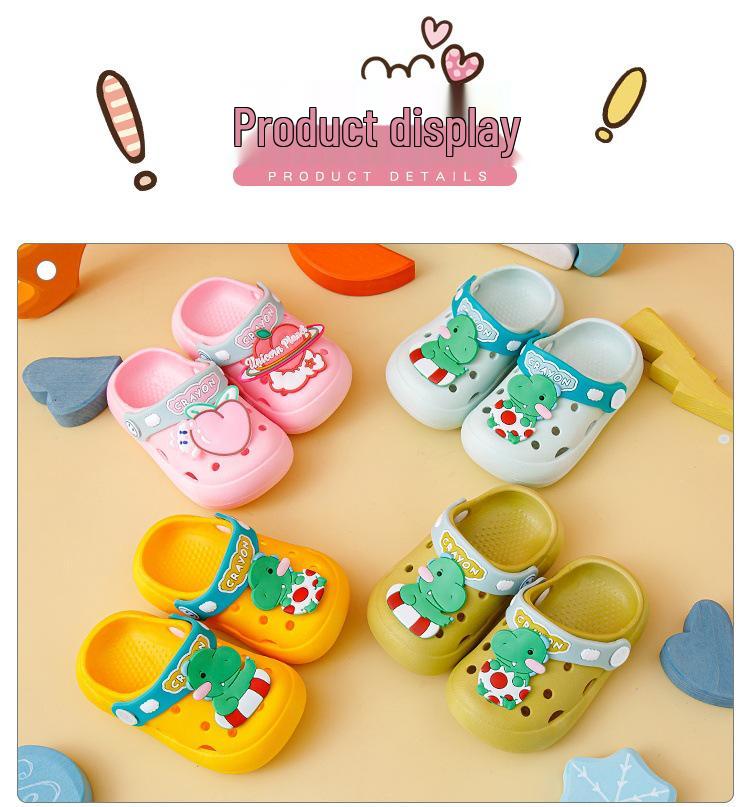 Rutschfeste Sommerhausschuhe für Kinder: Indoor-/Outdoor-Zehenschuhe mit Löchern für Baby- und Kleinkinder, weiche Sohle.