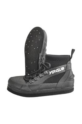 MORGEN SKY Wading Shoes, Fishing Boots with Felt Spikes, Shoelaces, Non-Slip, Water-Repellent, Breathable, for Rock Fishing, Mountain Streams, and Roc