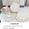 Wutuo Fresh Floral Ceramic Dinnerware Set