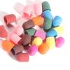 Candy Color Nail Art Sand Cap Nail Polishing Head Sand Ring Electric Nail Drill Machine Accessory Cuticle Dead Skin Removal Manicure Tool with Rubber