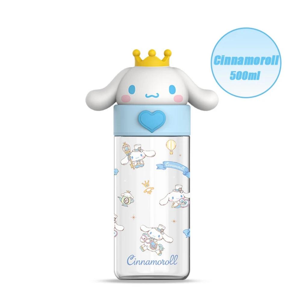 Cute 500Ml Kawaii Dolls Transparent Cup Cartoon Kuromi Cinnamoroll Melody Plastic Water Bottle Gifts For Kids Adults Children's Birthday Gift Holiday