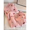 Hello Kitty Girls Pajama Sets Kawaii Cartoon Characters Cute Prints Sweet Fashion Versatile Going Out Warm Home Clothes