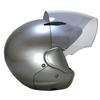 Motorcycle Half with Suitable for Scooters and Mopeds up to Half SG Standard Helmet, Semi-Jet Helmet, Helmet, Silver, Shield, 125cc, Cap,