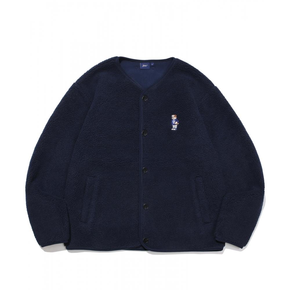 

Темно-синяя флисовая куртка Yale с вышивкой dan no color boa