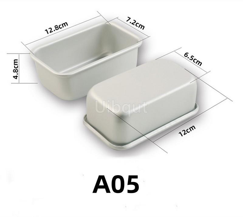 12-20cm Rectangle Cake Mold Aluminum Alloy Bread Dessert Mould Non-stick DIY Cake Bakeware Brownie Mold for Kitchen Baking