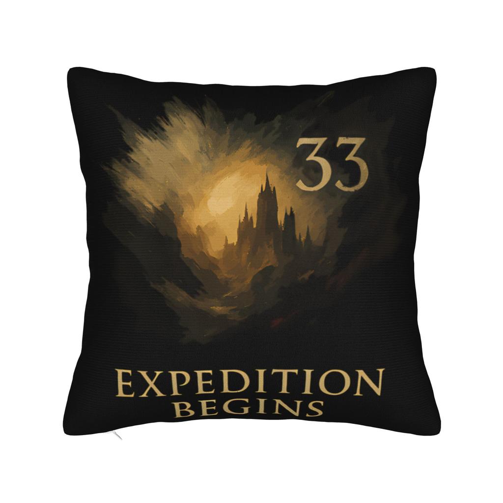 Clair Obscur Expedition 33 Pillow Case Print Pillow Cover For Sofa Couch Bed Living Room Cute Funny Pillowcases