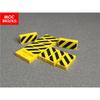 20pcs MY OWN CREATION Blocks Warning Signs Tile 1x2 Black Yellow Danger Stripes Black Pattern 3069bpb436 Building Blocks Children Playthings