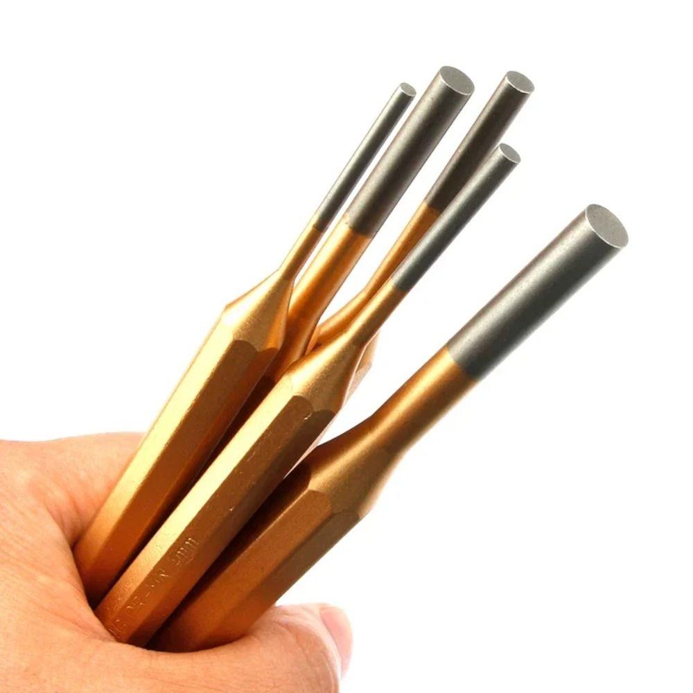 High Hardness Center Pin Punch Solid Woodworking Tool Bit Cylindrical Alignment Punch  Hand Tool
