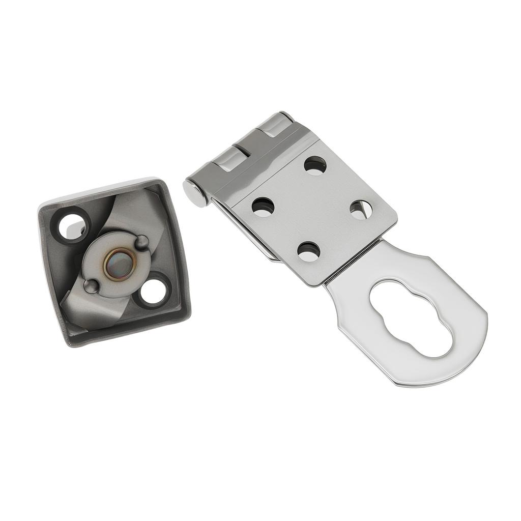 Stainless Steel Marine Boat Hatch Latch Anti Rattle Locker Lock Swivel Hasp Buckle 75mm Flush Door Hardware For Yacht RV