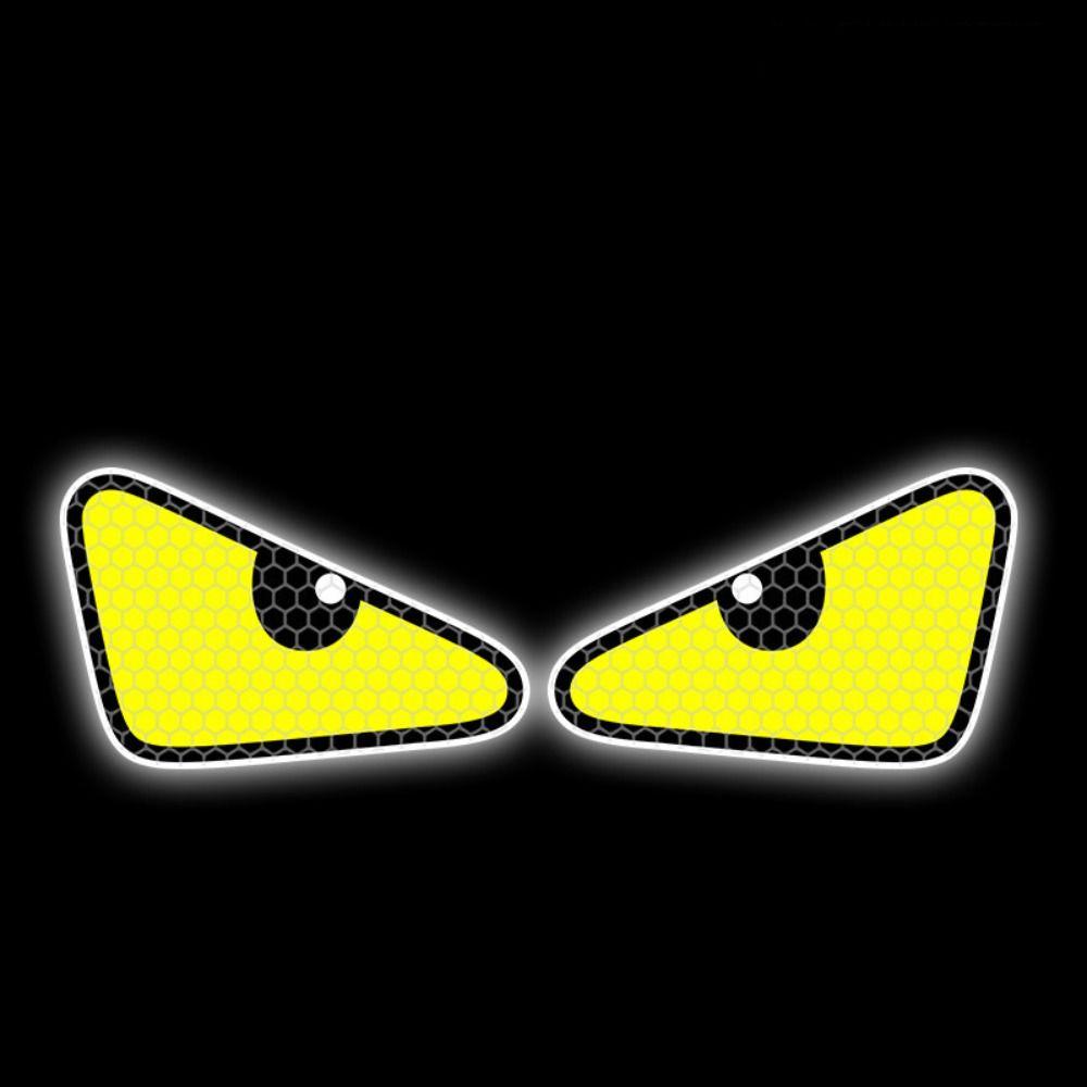 14.5cm Moto Reflective Eye Stickers PVC Motorcycle Helmet Decals New Safety Warning