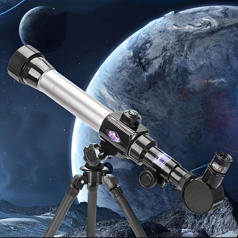 Manual Astronomical Telescope & Suitable for Beginners, 40 Magnification with Objective, Stargazing & Amateur Astronomy, Portable HD Telescope Gift 1 Set