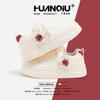 Global round head thick baseplate shoes women's shoes XHQ-GXC8315 autumn new versatile height increase casual little white shoes women