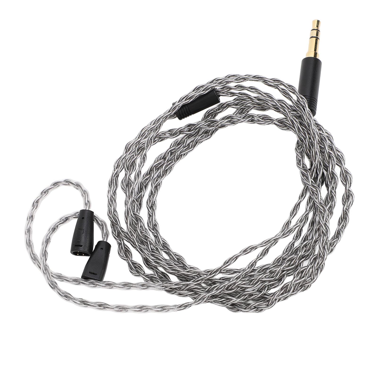 

Сменный кабель для наушников, посеребренный медный, стереоштекер 3,5 мм, звуковой провод для наушников 1,2 м для IE80 IE8i IE80i IE8