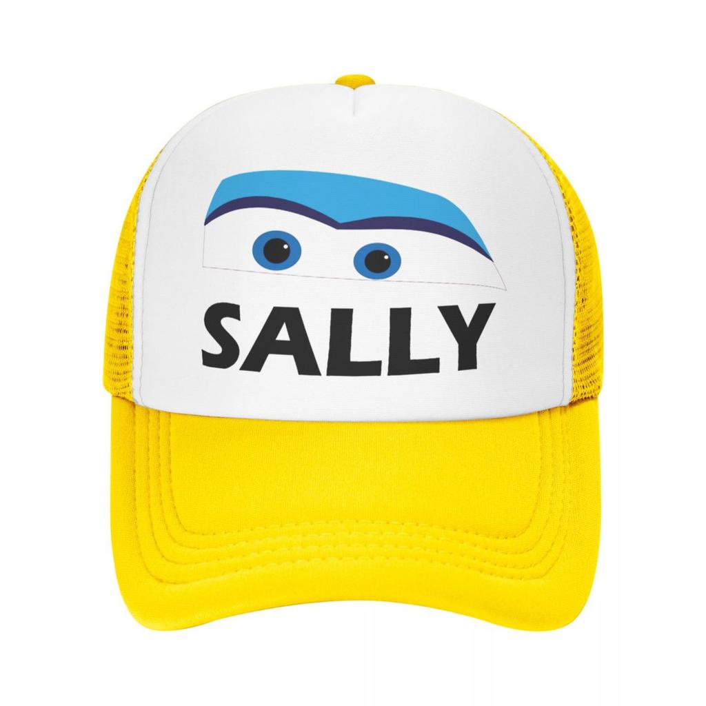 Ligtning Sally Eyes Mcqueen Foam Mesh Trucker Hat Vintage Summer Outdoor Mesh-back Baseball Cap Adjustbale