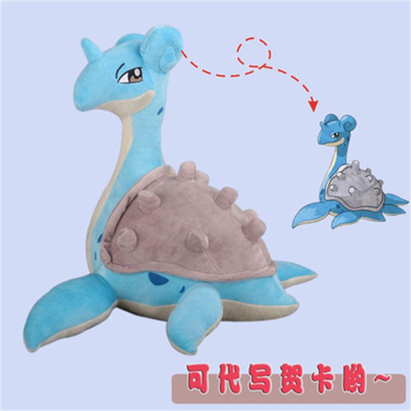 2022 New Japan Cartoon Characters Large Lapras Plush toy Stuffed Animals doll Children's Birthday Gifts