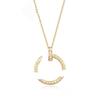 Kajia Diamond Nail Necklace - Elegant Women's European and American Style Non-Fading Clavicle Chain