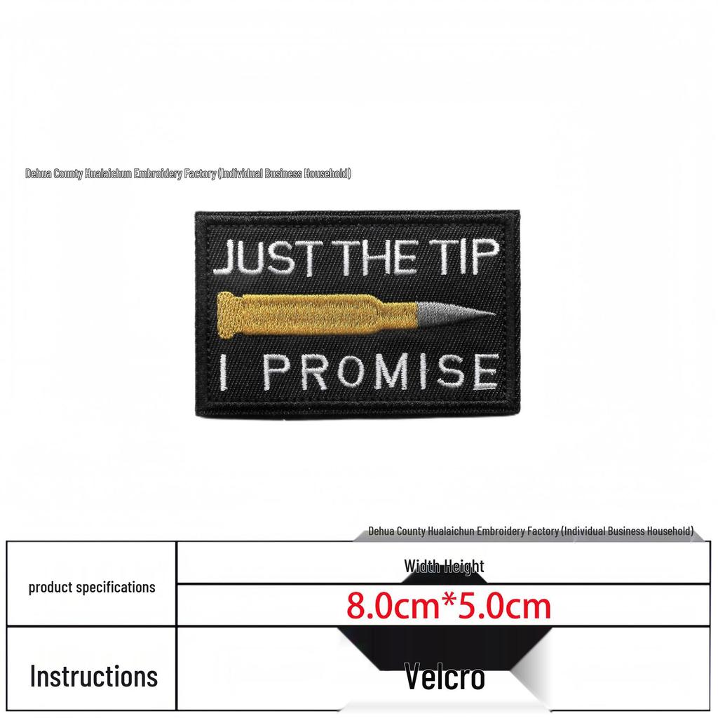 Bigfoot Embroidered Hook-and-Loop Cross-border Letter Cloth Patch Morale Armband & Fishbone Badge