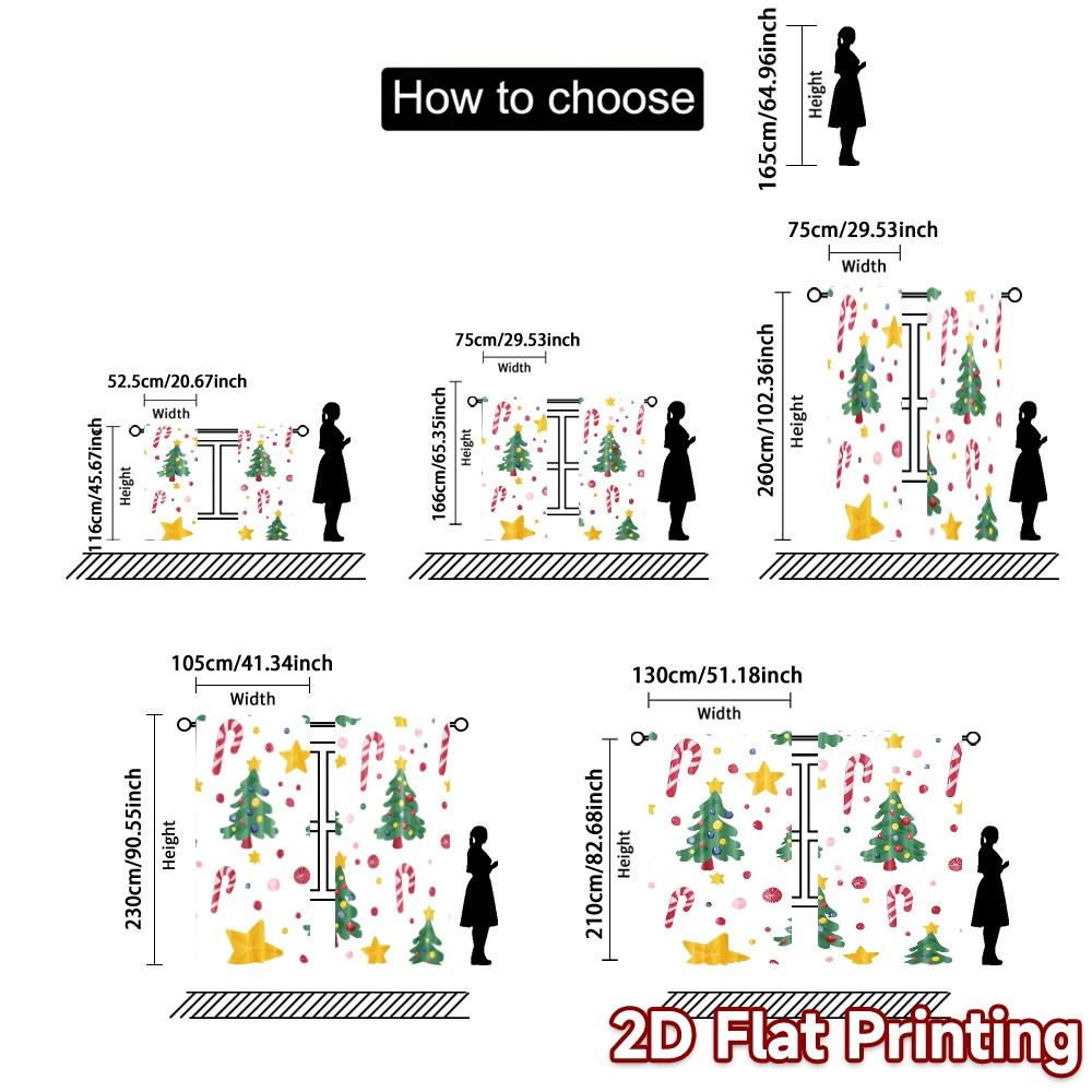 2 Stück, Vorhänge Weihnachtsbaum Geschenk Sterne (2) Chic Vorhänge&Draperien 100% Polyester Vorhänge Vielseitig Alle Dekorativ für Schlafzimmer,