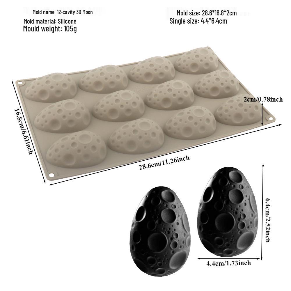 Easter Egg Silicone Mold for Goose, Duck, and Bird Shapes - French Flower Design Cake Mousse Mold