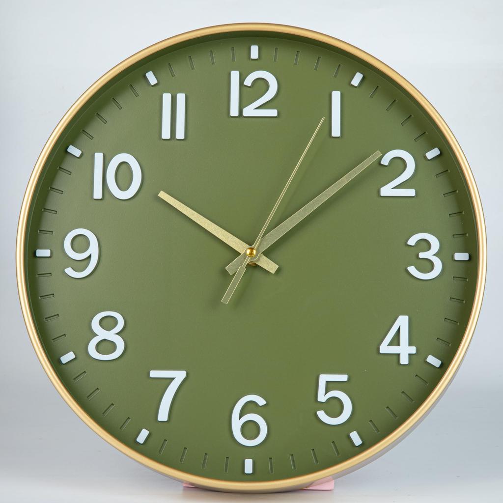 Wall Clock, Wall Clock, Stylish, Quiet, Scandinavian, Continuous Second Hand, Easy To Read, Analog Clock for Office, Classroom, Living Room, 30cm