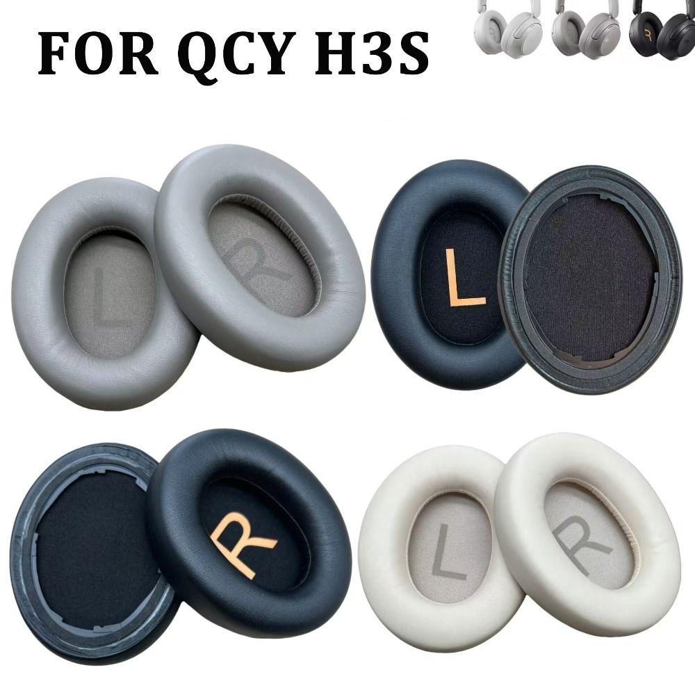 1Pair Replacement Ear Cushion Memory Foam Headset Earmuff for QCY H3S Wireless Headphone Accessories