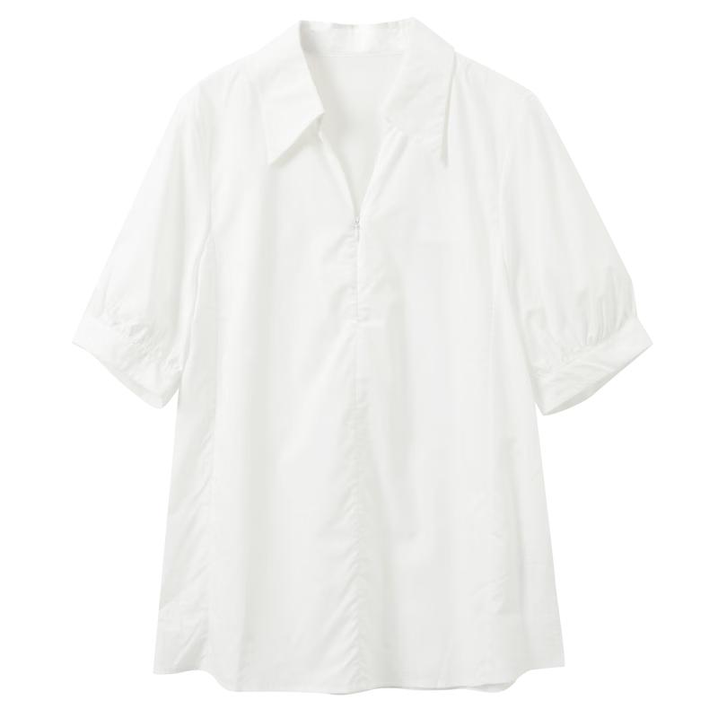 

Sancai 2026 Summer Women s Relaxed Fit Lapel White Shirt M