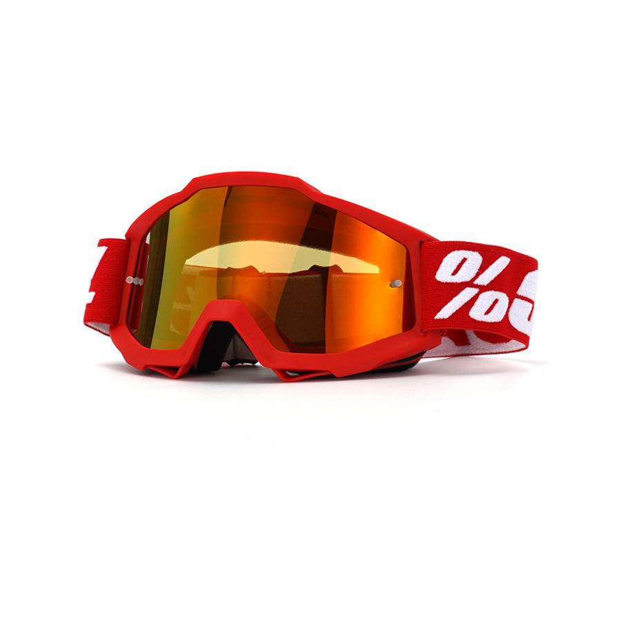 100%100% Motorcycle Off-Road Goggles Outdoor Riding Windproof and Sandproof Protective Glasses Riding Eyewear