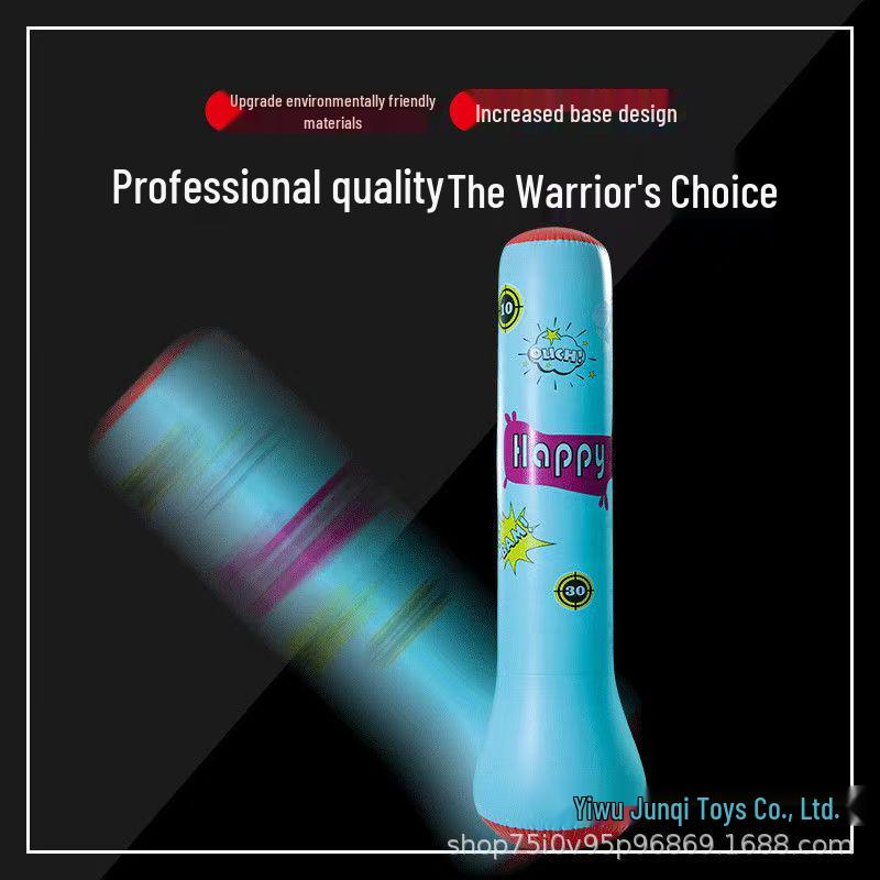 Children's Inflatable Punching Bag: Vertical Boxing Balloon for Home Training and Stress Relief.