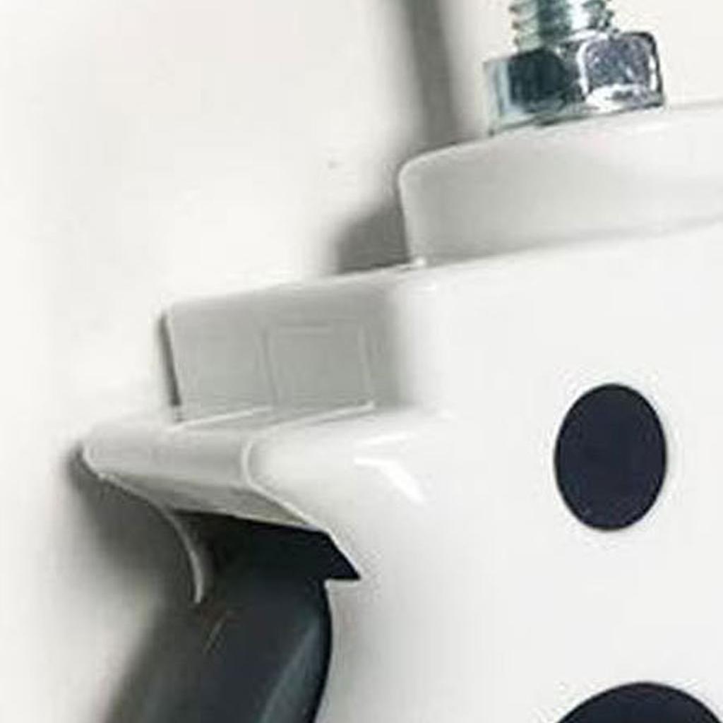 Kółko obrotowe 5 cali Niskoszumowe Wytrzymałe Kółko TPR Akcesorium Zamienne z Hamulcem do Wózka Kółko Uniwersalne z Hamulcem