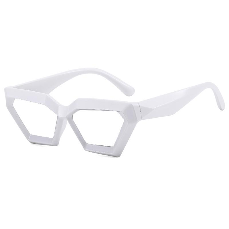 New Hip Hop Street Style Triangle Cat Eye Glasses With Irregular Shape Fashionable Myopia Eyewear -0.5 -1.0 -2.0 To -6.0
