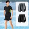 Kurze Hosen Badehosen Shorts Doppellagig Herren Jogginghosen Surfen