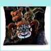 Exquisite Five Nights At Freddys Pillow Cover Perfect For Kids Playroom Decor